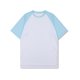 thumbnail image 1 of Blusas y camisas de manga corta y cuello redondo para hombre. Blusa de manga corta con cuello redondo, elástica, de color liso y empalmada., 1 of 4