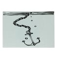 thumbnail image 1 of Anchor Cutting Board, Nautical Themed Monochrome Illustration with Chains and Sinking Anchor Naval, Decorative Tempered Glass Cutting and Serving Board, in 3 Sizes, by Ambesonne, 1 of 2