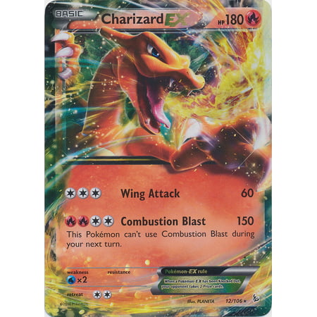 Pokemon X & Y Flashfire Single Card Rare Holo ex Charizard EX