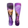thumbnail image 6 of Kdxio Closeup Honeybee on Flower Funny Silky Novelty Funky Long Knee High Socks Soft 3D Print Cosplay Crazy Stockings for Men Women, 6 of 8