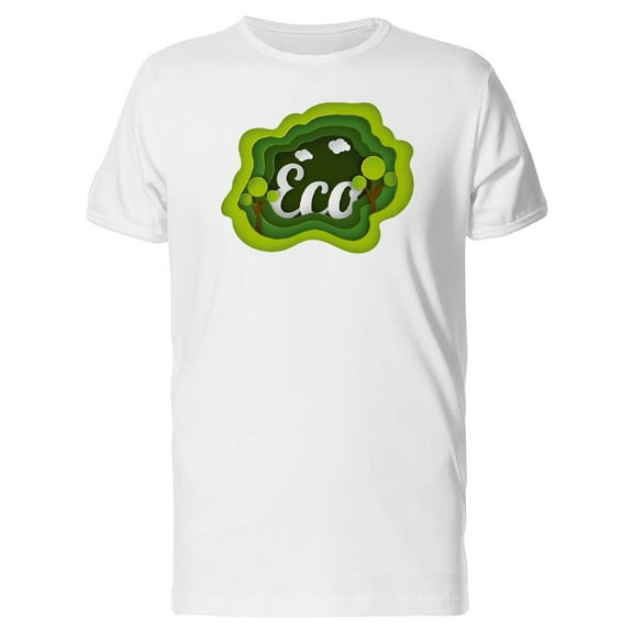 Eco With Modern Art Trees Tee Men's -Image by Shutterstock