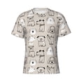 thumbnail image 4 of Vsdgher Puppy Print Men's Dry Fit Mesh Athletic Shirts Moisture Wicking Tennis T-Shirt Tops, 4 of 9