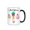 Black, variant on Personalized Cupcake Mug Custom Cupcake Lover Gift
