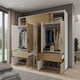 thumbnail image 4 of Ropero Closet Bari 200cm Color Rovere Blanco caqui, 4 of 9