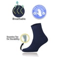 thumbnail image 5 of Cosyfeel Diabetic Socks men Loose Diabetic Ankle Socks - Bamboo Socks For Men Seamless Toe and Non-binding Top, 4 Pairs Soft Cozy Diabetics Neuropathy Socks For men, 5 of 7