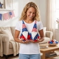 thumbnail image 4 of 250th Anniversary Patriotic USA Gnomes, Red White Blue Faceless Figurines, 4th of July Memorial Day Decorations (Style B), 4 of 7