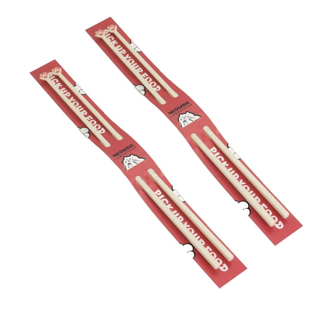 Toystoory Palillos de pata de gato duraderos con rosa para principiantes y amantes de los gatos Palillos de pata de gato Mostrada