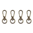 thumbnail image 3 of 4Pcs Metal Swivel Hooks Clips Hardware Spring Buckles for Bird Feeders, Bronze, 3 of 8