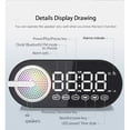 thumbnail image 5 of Alarm Clock with Bluetooth Speaker - Digital Bluetooth Alarm Clock with Dual Alarms,LED/Temperature/FM Mode/Week Display,Phone Holder,AUX/TF Card Slot for Bedrooms, 5 of 7