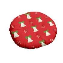 Luoshdecor Round Chair Cushion, Non Slip Soft Bell Chair Pads for Christmas Kitchen Chairs Office Decor 15.7 in