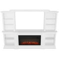 thumbnail image 2 of Bowery Hill Contemporary Electric Fireplace Entertainment Center in White, 2 of 20