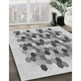 thumbnail image 2 of Ahgly Company Indoor Round Patterned Platinum Gray Area Rugs, 7' Round, 2 of 6