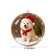 thumbnail image 2 of Adorno navideño transparente en forma de bola con escena de animales en miniatura | Colgante de cristal para árbol | Decoración navideña para el hogar | Adorno festivo para colgar en el árbol, 2 of 6