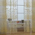thumbnail image 3 of Esho 1/2Pcs Home Stylish Floral Tulle Voile Room Door Window Curtain Drape Panel Sheer Valances, 3 of 6