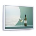 thumbnail image 2 of Designart "Charming Chablis" Wine Floater Framed Wall Art Living Room, 2 of 5