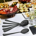 thumbnail image 2 of Serving Stainless Steel Buffet Catering Party Banquet Serving Spoons Forks Set Serving Spoons and Forks Set Black, 2 of 7