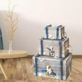 thumbnail image 3 of simhoa 3x Stackable Wooden Storage Decorative Organizer Case Gray, 3 of 7