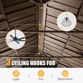 thumbnail image 5 of Mondawe Outdoor Living 14x20FT Hardtop Gazebo, Permanent Metal Gazebo with Galvanized Steel Double Roof and Aluminum Frame, Curtain and Netting, Large Pavilion Gazebo, Wood Looking, 5 of 7