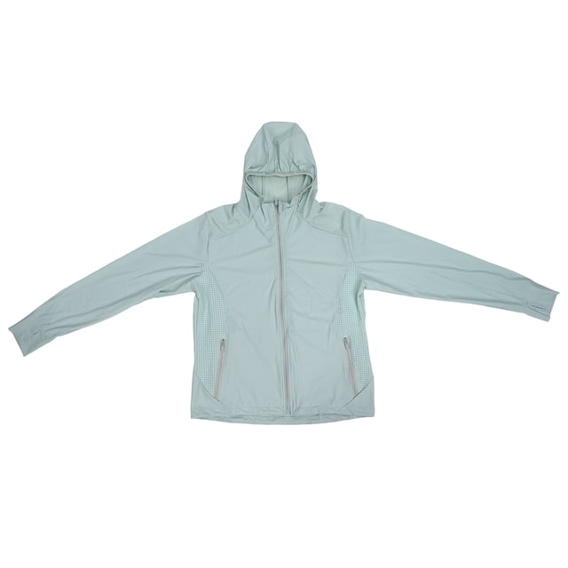 Sun Protection Hoodie Jackets, Women UV Protection Jacket Side Pockets Ultra Thin Zipper Closure For Summer L