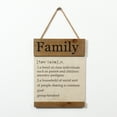 thumbnail image 1 of Family Definition Wooden Hanging Wall Plaque, 1 of 1