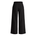 thumbnail image 4 of cocolona Linen Pants Women Summer High-waisted Wide Leg Beach Pants Trendy Casual Baggy Drawstring Trousers with Pockets, 4 of 7