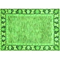 thumbnail image 1 of Ahgly Company Indoor Rectangle Abstract Green Modern Area Rugs, 2' x 5', 1 of 4