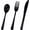 Black, variant on 75 Pack Red Clear Plastic Cutlery Heavy Duty Clear Red Plastic Knives Forks and Spoons Disposable Silverware Set for 25 Guest Birthday Baby Shower Christmas Party Utensil Set
