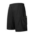 thumbnail image 3 of ohmzyzo Men's Sweat Shorts Drawstring Elastic Waist Gym Workout Shorts Casual Athletic Jogger Knit Shorts with Pockets, 3 of 3