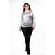 thumbnail image 5 of Blusa metálica Roman Fashion /Tallas Extras, 23142 (Plateado) plateado 44, 5 of 5