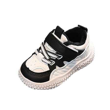 

Ritualay Unisex Non-Slip Fashion Sneaker Breathable Round Toe Skate Shoes School Sports Magic Tape Sneakers Black 9C