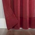 thumbnail image 4 of No. 918 Jillian Crushed Voile Sheer Rod Pocket Curtain Panel, 51" x 108", Red, 4 of 6