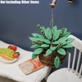 thumbnail image 4 of 1/12 Plantas Colgantes En Miniatura Mini Pequeñas Plantas En Maceta Miniaturas Accesorios De Decoración Para Casas De Muñecas Accesorio Para Casa De Muñecas, Verde Oscuro, 4 of 5