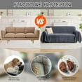 thumbnail image 6 of Couch Cover Sofa Covers for 3 Cushion Sectional Couch Covers L Shape Couch Cover with Tassel Sofa Protector Washable Reversible Chenille Sofa Slipcover for Pet (Dark Grey,XLarge(71 * 134)), 6 of 15