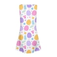 thumbnail image 5 of Gzbliryd Easter Princess Dresses Bunny Print One-Piece Dress Rabbit Skirt Easter Egg Smocked Dress for Girl Daughter Cute Girls Spring Outfits (White,5-6 Years), 5 of 7