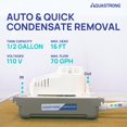 thumbnail image 2 of Bomba de condensado Aquastrong 115V 70 GPH con interruptor de seguridad, 2 of 7
