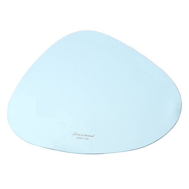 Coofit Faux Leather Placemat Waterproof Triangular Table Mat Table Placemat for Kitchen