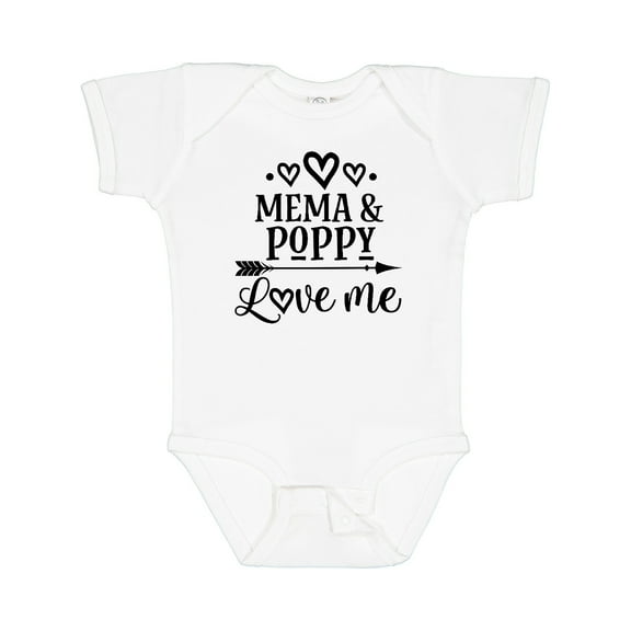 Inktastic Mema and Poppy Love Me Girls Baby Bodysuit