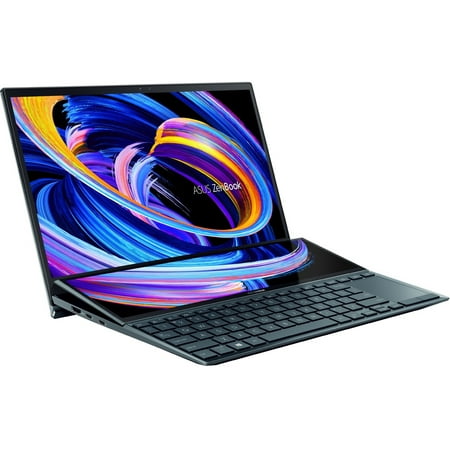 Asus ZenBook Duo 14" FHD Touchscreen Laptop, Intel Core i7-1165G7, 16GB RAM, 1TB SSD, Windows 10 Pro/Windows, Celestial Blue, UX482EG-XS74T