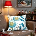 thumbnail image 6 of Xuniizn Christmas Pillow Covers 18x18 inch Xmas Decorations Soft Plush Faux Fur Wool Christmas Throw Pillow Cases Winter Holiday Decor for Sofa Living Room, 6 of 7