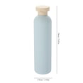 thumbnail image 2 of MLINS 4 Pcs Bottles Lotion Bottle Compact Shampoo Bottle Travel 4.9x4.9x19cm Sky-blue, 2 of 8