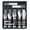 Silver, variant on 49-Piece Black Silverware Set with Organizer - Stainless Steel Silverware Set for 8 with Steak Knives and Drawer Organizer, Mirror Polished Flatware Set for Home and Restaurant, Dishwasher Safe