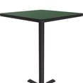thumbnail image 4 of Bar Stool/Standing Height High Pressure Cafe and Breakroom Table - Green - 24"L x 24"W - Square, 4 of 5