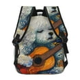 thumbnail image 4 of Fotbe Dog Guitar Starry Night Mochila Casual con Estampado para Escuela, Viajes y Actividades al Aire Libre - Duradera, Ligera y Cómoda, 4 of 5