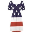 thumbnail image 7 of Stars and Stripes Red White and Blue USA Flag Dress birthday dress loose summer dress, 7 of 7