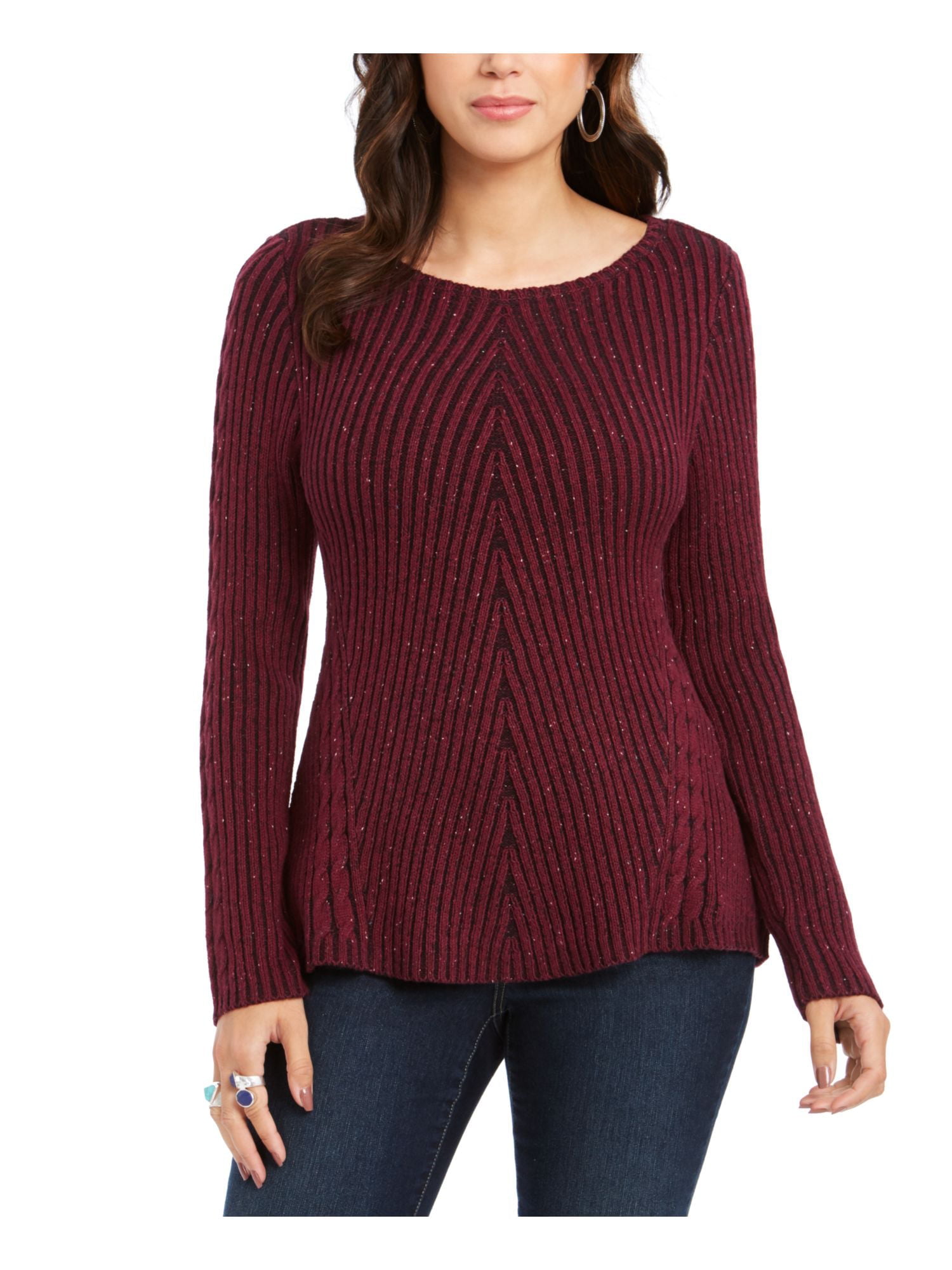 ARMANI Womens Red Zippered Long Sleeve Jewel Neck Above The Knee Wear To Work Sheath Dress