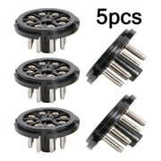 5pcs/set For EL34 EL34 6N8P 8Pin Octal Bakelite Tube Base Socket Saver Adapter