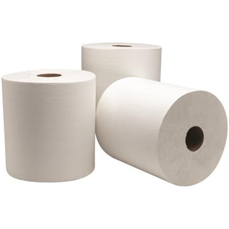 34540 Dublnature Roll Towel Controlled, White