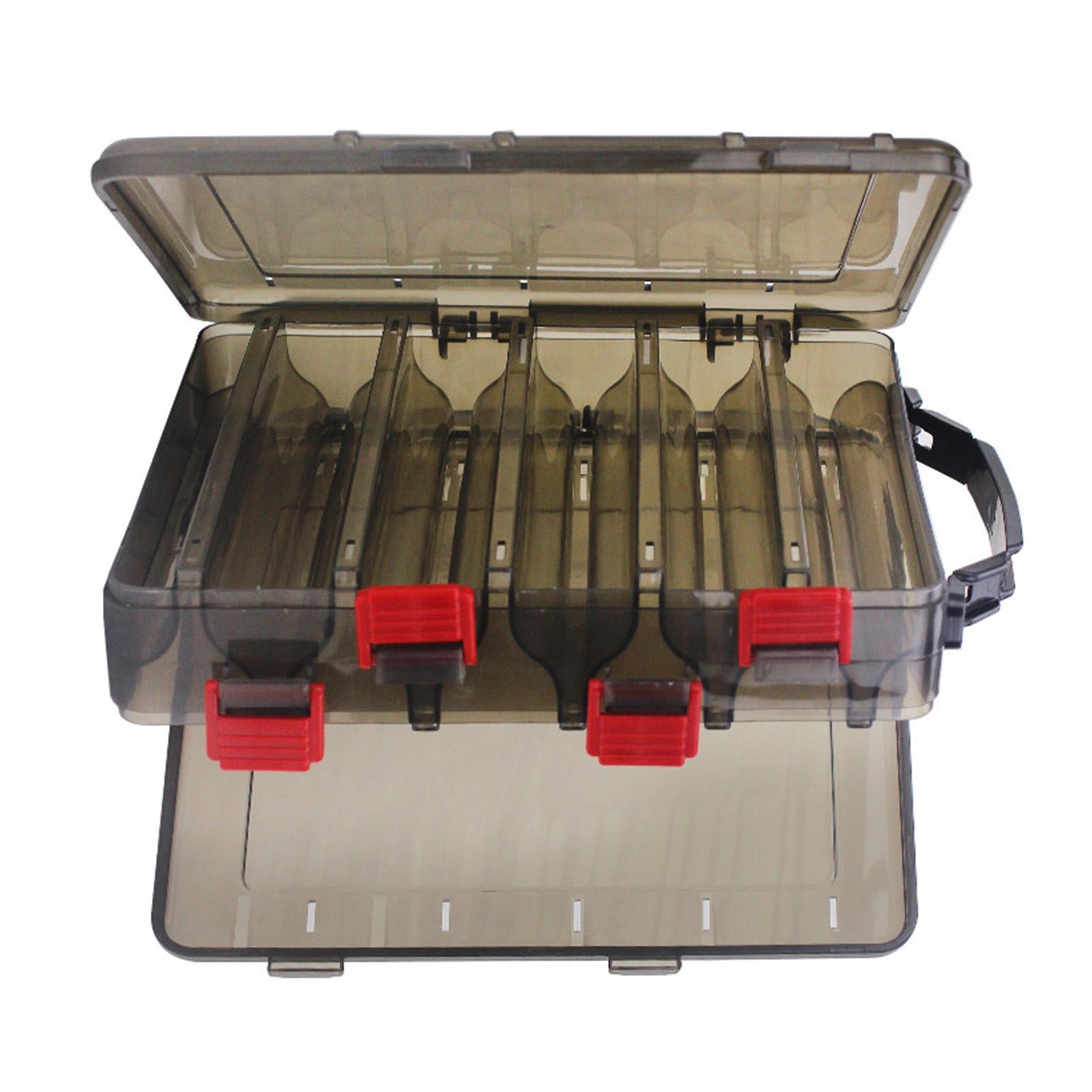 Colaxi Fishing Tackle Box Fishing Accessories Hooks Storage Case Portable Waterproof Container Box 10 Slot