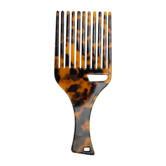Unique Bargains 1 Pc Long Handle Hair Insert Comb Tortoiseshell Color Acetate Sheet