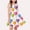 Multicolor a, variant on Spazoro Girls Midi Dresses, Crew Neck Balloon Print A-Line Ruffle Sleeve Casual Summer Dresses for Girls Hot Pink Size 5-6